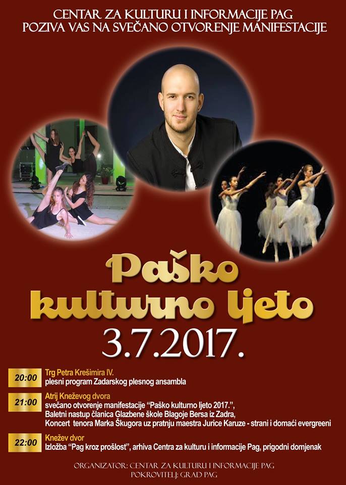 Svečano otvorenje manifestacije Paško kulturno ljeto 2017.