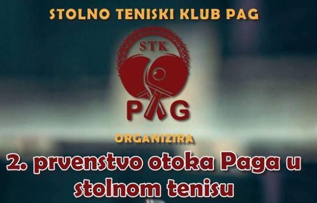 2.prvenstvo otoka Paga u stolnom tenisu 