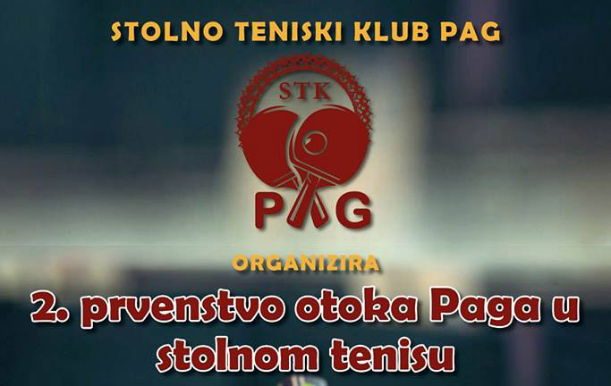  2. prvenstvo otoka Paga u stolnom tenisu