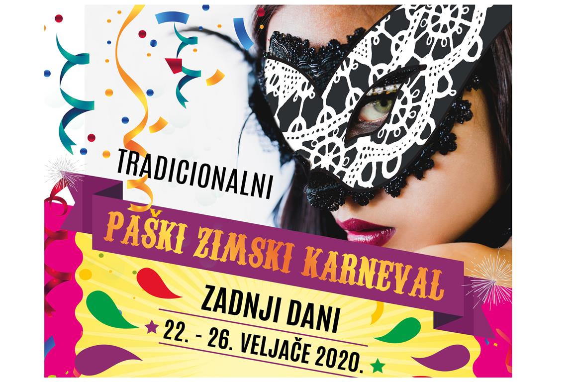 Tradicionalni Paški zimski karneval - zadnji dani od 22. do 26. veljače 2020. godine