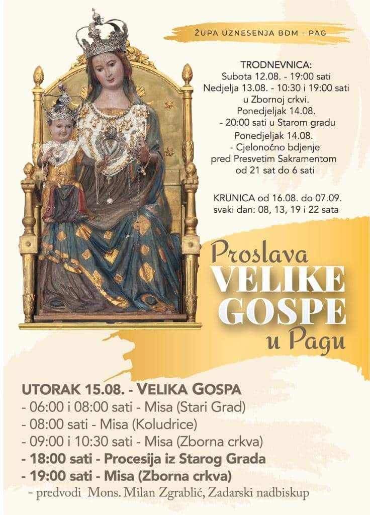 Proslava Velike Gospe u Pagu