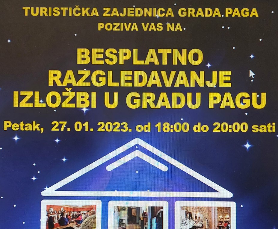 Besplatno razgledavanje izložbi u Gradu Pagu