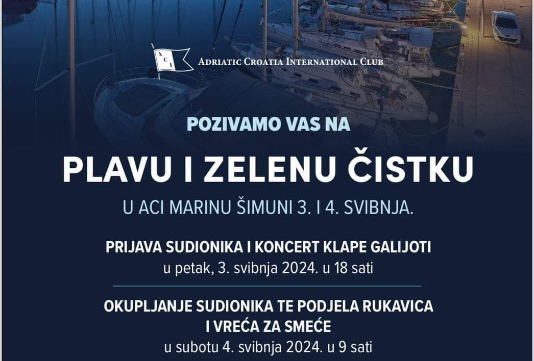Plava i Zelena Čistka - Akcija čišćenja podmorja i okoliša u Šimunima, 4.5.2024.