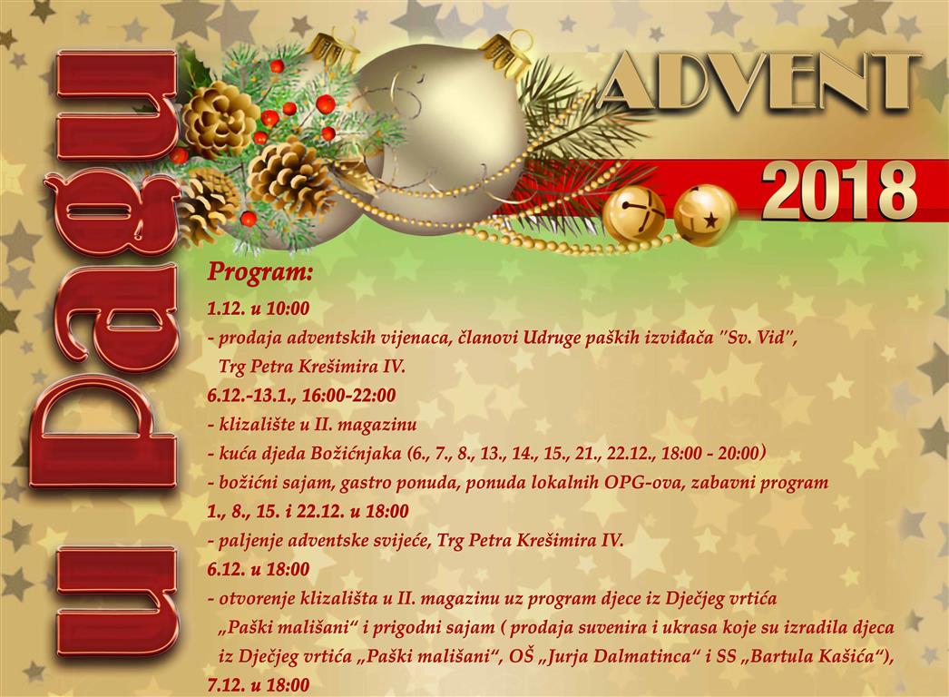 Program  Adventa u Pagu 2018.