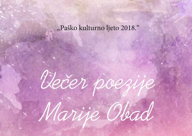 Večer poezije Marije Obad