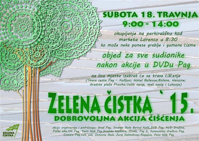 ZELENA ČISTKA 2015. u subotu, 18. travnja